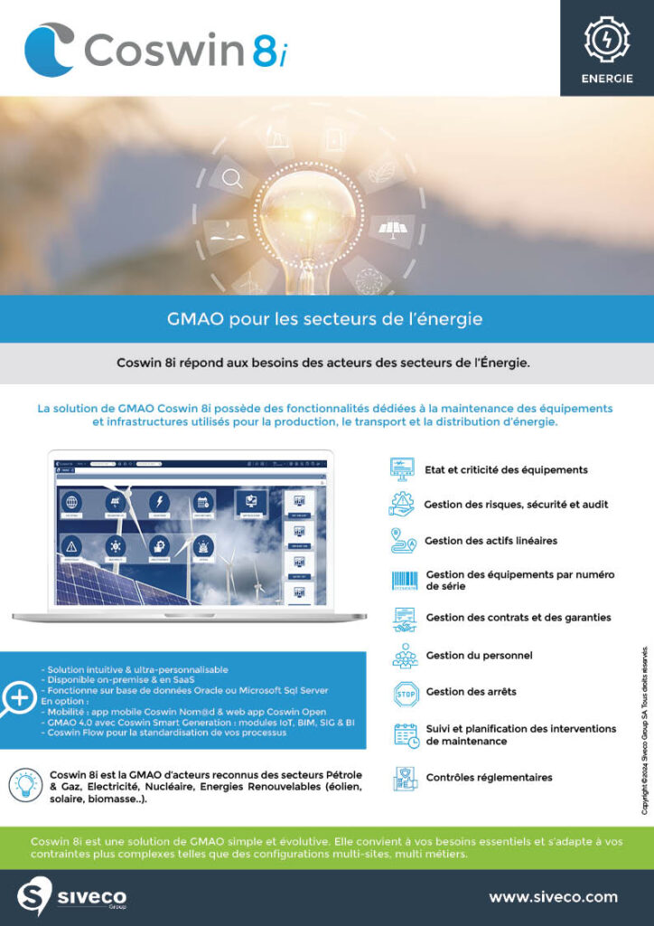 brochure GMAO coswin energie