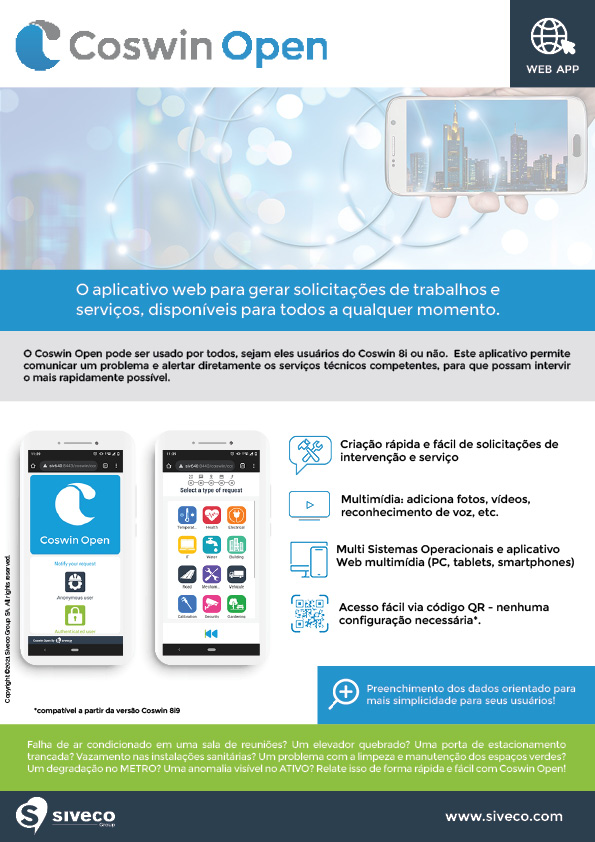Web app de GMAO coswin Open
