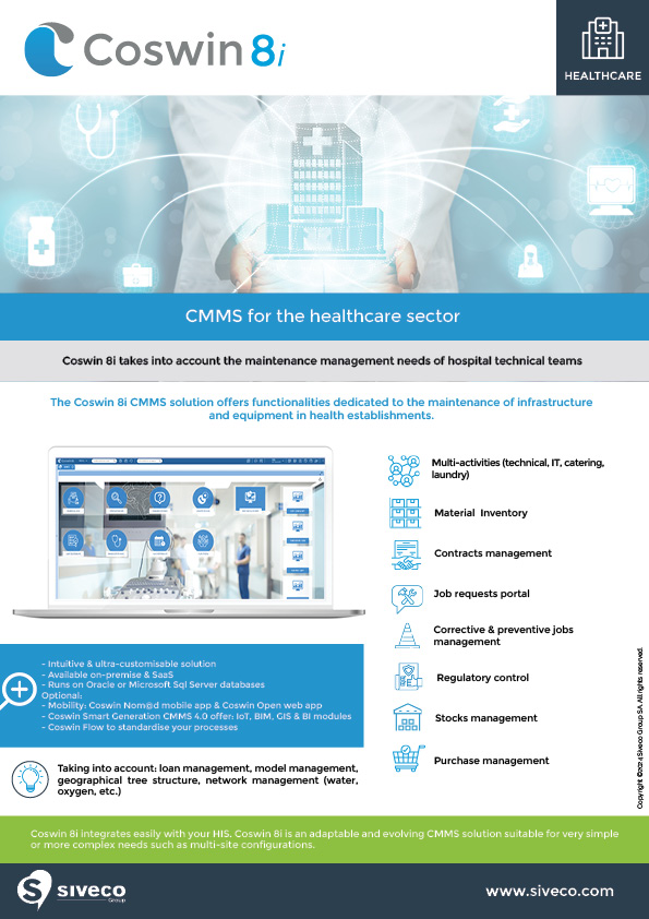 Coswin for the healthcare sector