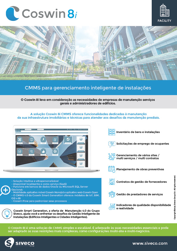 Brochure GMAO Coswin settore sanità