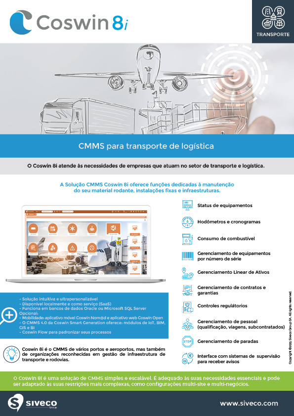 Brochure GMAO Coswin settore sanità